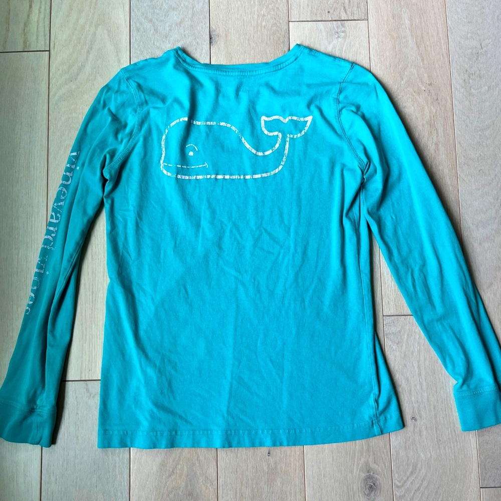 Vineyard vines long sleeve blue distressed XS
